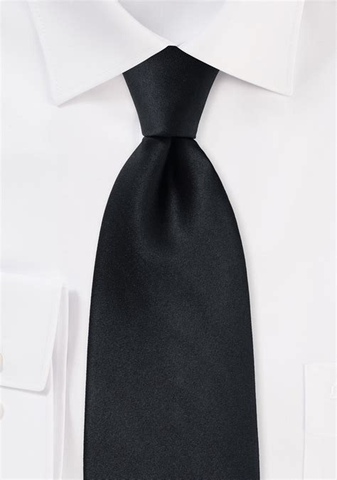 Black silk tie 